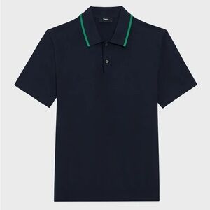 Theory Men's Goris Tipped Collar Polo Shirt